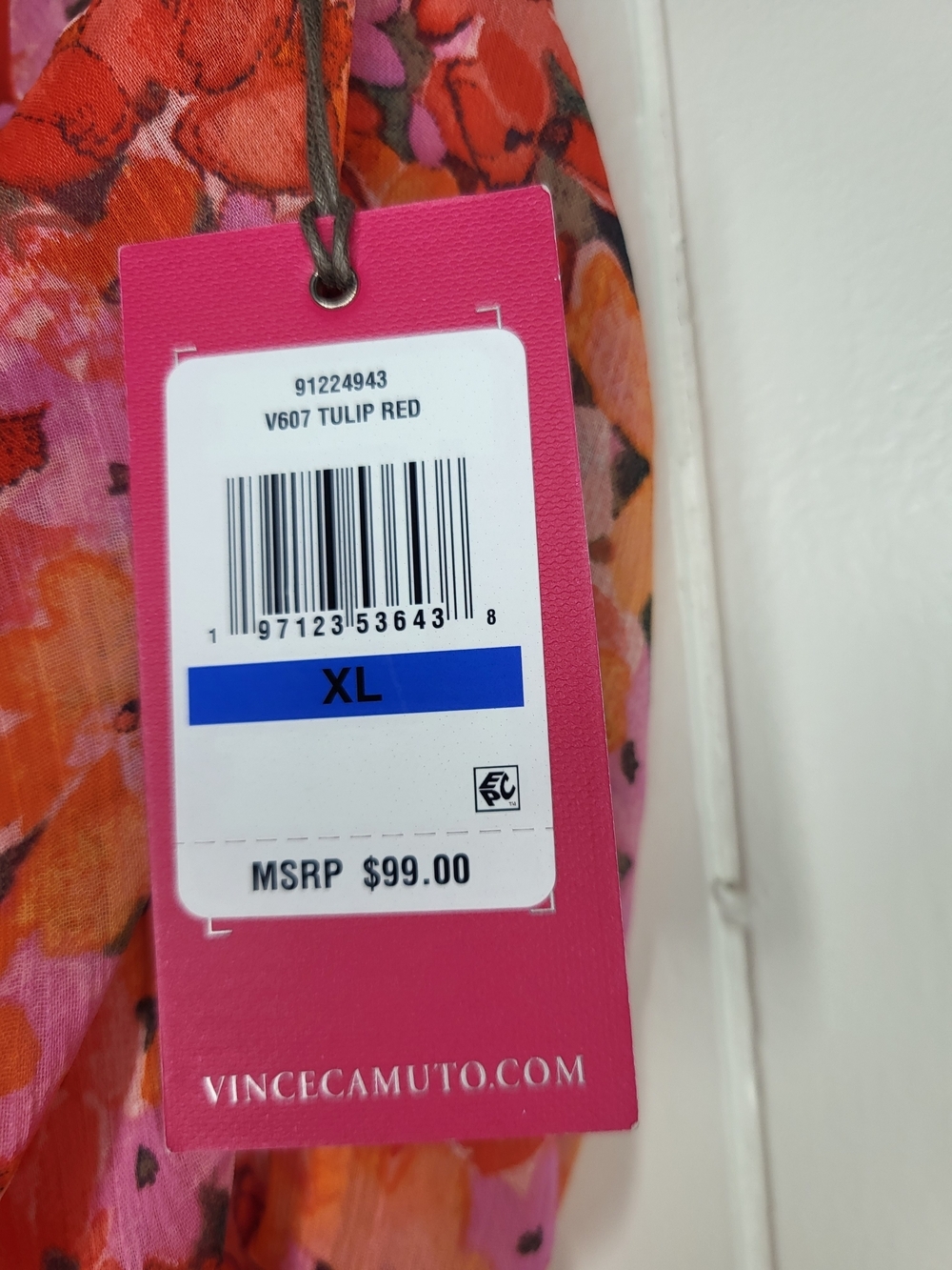 Vince Camuto Coral and Pink Floral Maxi Jumpsuit - Picture 8 of 12